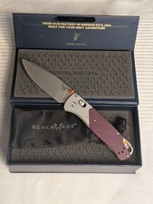 Benchmade Bugout Knife 535-09 CPM-S90V Blade Redstone Richlite - NEW - Authentic picture