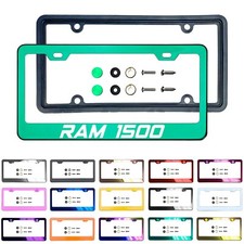 New Laser  Etched Stainless Steel License Frame Silicone Guard for  Ram1500 picture