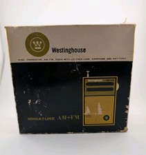 Vintage Westinghouse H908PN9GP AM FM 9 Transistor Radio Box Tested Working Rare picture