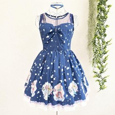 Secret Honey Disney Ariel Little Mermaid Blue Dot OnePiece Dress Japan picture
