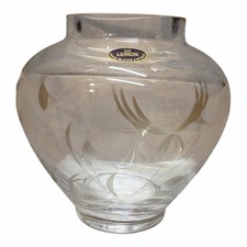 Lenox Chrysanthemum Crystal Vase Vintage 1983 Hand Blown Limited Edition Box COA picture
