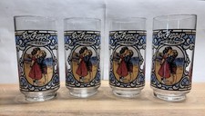 Set of 4 New Vntg 1970s Dr Pepper King of Beverages Glass Tumbler “Cherubs Kiss” picture