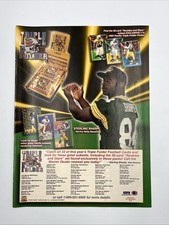 Magazine Print Ad 1994 Pacific Triple Folder Football Cards Sterling Sharpe Vtg picture