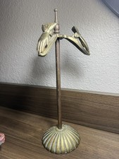 Vintage Antique Brass Hand Clip Stand Glove Letter Card Holder Approx. 10.5 in. picture