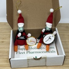 Pharmaceutical Drug Rep Fleet Enema Plush 2003 5” EneMAN Christmas Collectible picture