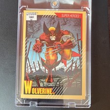 Impel 1991 Marvel Super Heroes Base Set Wolverine Non-Sport Trading Card #50 🔥 picture