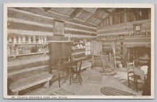 Western~Petersburg IL~New Salem St Pk~Dr Francis Regnier's Office~Cabin~Vtg PC picture