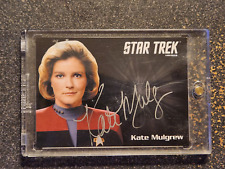 Kate Mulgrew STAR TREK Inflexions Voyager Silver Ink Autograph Card Auto picture