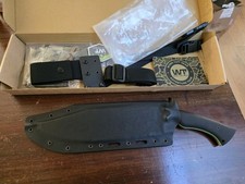 Work Tuff Gear Night HUNTER K329 Steel Knife Black Texture New Satin picture