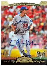 CLAYTON KERSHAW 2008 Upper Deck Timeline Autograph RC #187 picture
