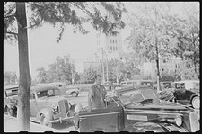 Photo:Unidentified Location 1930s Man in Convertible Cars Downtown FSA picture
