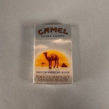 EMPTY Vtg Hard Pack of CAMEL ULTRA LIGHT Cigarettes - EU Import Y2K picture