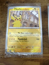 Pokemon Pikachu At The Museum Jumbo Promo Card SEALED NEW London NHM Exclusive picture