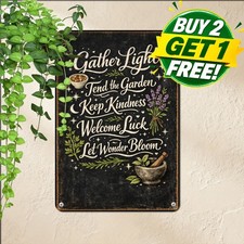 Practical Magic Botanical Herb Sign Vintage Spooky Cottage Kitchen Metal Plaque picture