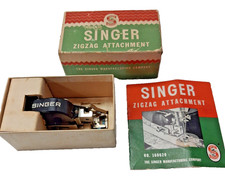 Antique Singer ZigZag Attachment 160620 w/Manual & Original Box- USA -Pre-owned picture