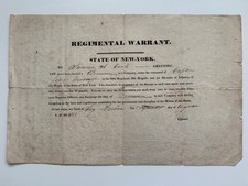 1838–1844 New York State Militia Documents — Samuel H. Cook, Musician & Drummer picture