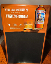 Rare Still Austin Whiskey, University of Texas Exes, Texas Longhorns Metal Sign picture