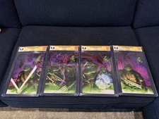 4 Set Teenage Mutant Ninja Turtles 147-150 Trade - Connecting Signed Joe Doyle picture