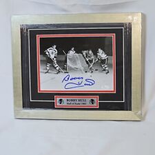 Bobby Hull Signed Picture Chicago BlackHawks Framed JSA Certified picture