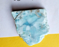 Larimar Atlantis Dolphin Stone Natural Authentic Slab Rough Blue Gem Stone 22 gr picture