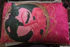 Universal Studios Wicked Pink Green Minalima Elphaba Glinda Long Throw Pillow picture
