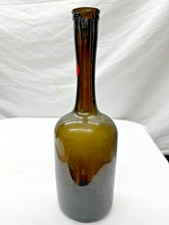 Antique 1750's Elongated French Flowerpot Style Bottle - Pontil picture