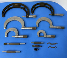 HUGE FOWLER NSK Outside Micrometer Set Machinist Tools Vtg Made In Japan picture