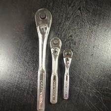 Craftsman 1/4 3/8 1/2 Ratchet Set - Made In USA Vintage - Great Condition picture