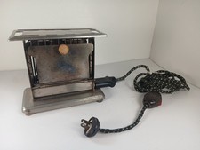 ANTIQUE SIMPLEX ELECTRIC MANUAL FLIP TOASTER WORKS picture