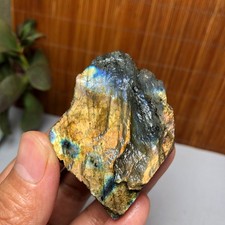 49mm Natural Labradorite Crystal gemstone rough original Specimen 81g A9449 picture