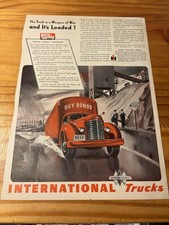 1944 International Trucks “Buy Bonds” WWII Vintage Ad Time Magazine picture