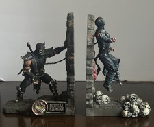 Mortal Kombat Scorpion & Sub-Zero Bookends Statue Figure Set picture