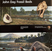 JOHN DAY FOSSIL BEDS MONUMENT NATIONAL PARK SERVICE UNIGRID BROCHURE/MAP New picture