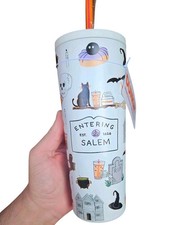 NEW 2026 Dunkin' Donuts Salem MA White Stainless Steel 22oz Tumbler Cup LE NWT picture