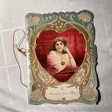 Vintage Folding Greeting Card “A Thousand Years Ago” Victorian picture
