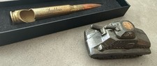Vintage Metal Tank Pencil Sharpener + Bullet Bottle Opener Man Cave picture