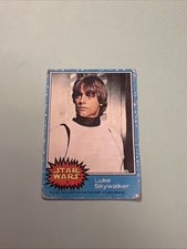 Topps 1977 Star Wars Luke Skywalker Base Set Trading Card Blue Border picture