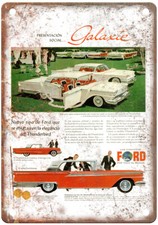 Vintage 1959 Ford Galaxie Ad Retro Look Metal Sign A7049 picture
