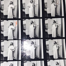 Vintage 1970s Karen Graham Fashion Contact Sheet & Original Negatives Jerry Salv picture