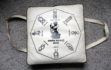 Vintage 1960s Admiral Blackie's Safety Rules Vinyl Boat Seat Cushion VGC picture