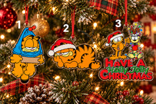 New Popular Garfield Merry Christmas 2026 Funny Cartoon Cute Ornament OW011 picture