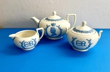 Vintage 1937 Wedgwood Queen's Ware King Edward VIII Coronation Tea Set picture