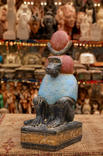 Ancient Egyptian Thoth Baboon Statue Beautifully Hand Painted picture