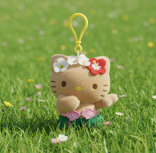 NWT Hawaii Edition Hello Kitty By Sanrio Plush Keychain, Bikini 4.5