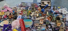 Keychain Lot w/ Pins Over 150 Pieces picture