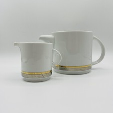VINTSGE MCM MID-CENTURY METALLIC THOMAS GERMANY TEAPOT AND CREAMER SET picture
