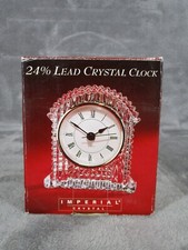 Lead Crysta Imperial Grandfather Clock 24% 3 1/4