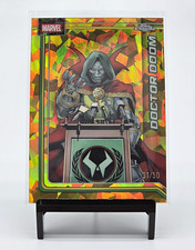2025 Topps Chrome Sapphire Marvel Doctor Doom #028 Gold 31/50 picture