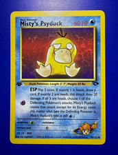 Wizards Pokémon Gym Challenge 1st Edition Misty's Psyduck 90/132 English picture