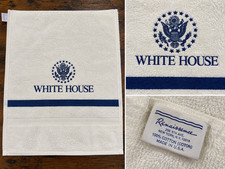 Vintage White House Bath Towel Presidential Seal 1990s Clinton Era picture